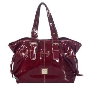 Dooney & Bourke Patent Leather Drawstring Satchel